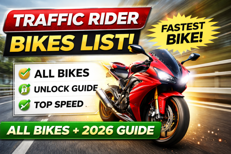 traffic rider mod apk bikes
